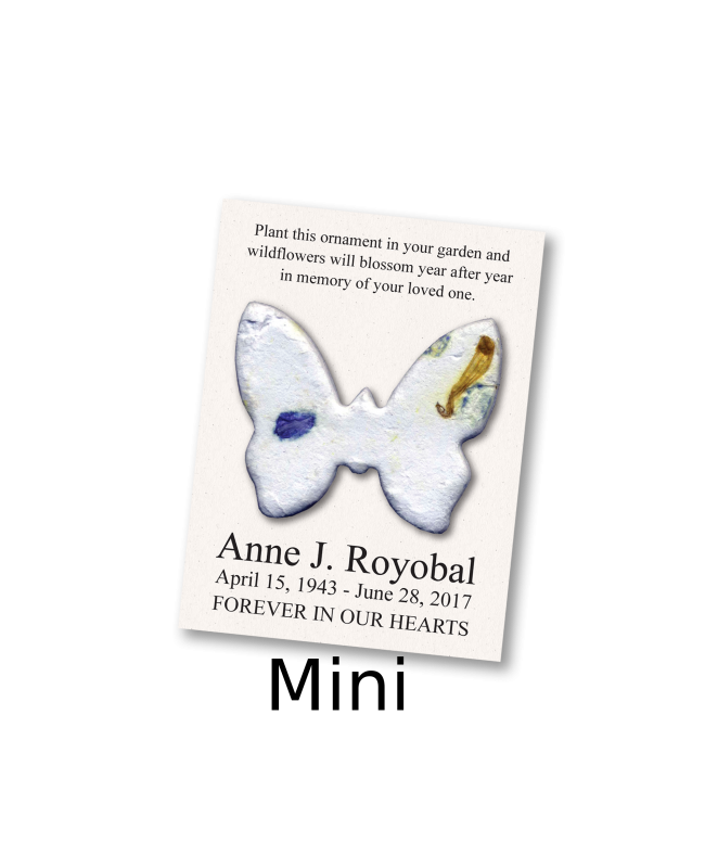 funeral card Small or Mini