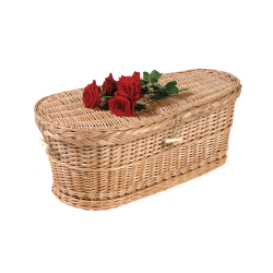 24" - 48" Infant Woven Willow Caskets - Includes Personalized Bamboo Plaque - Ground Shipping Included