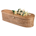 24" - 48" Infant Woven Willow Caskets - Includes Personalized Bamboo Plaque - Ground Shipping Included