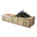 Four-Point Bamboo Casket Assembled - Includes Personalized Bamboo Plaque - Ground Shipping Included