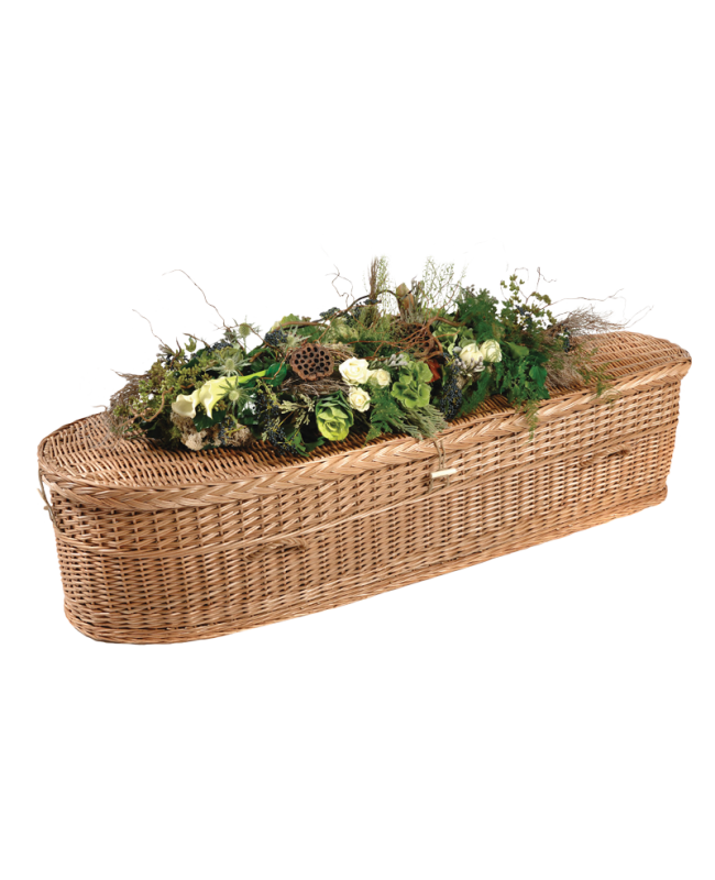 48" Infant Woven Willow Caskets