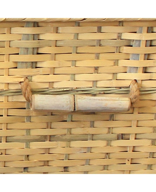 bamboo casket for adults with handle