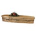 Six-Point Adult Willow Coffin - Includes Personalized Bamboo Plaque - Ground Shipping Included