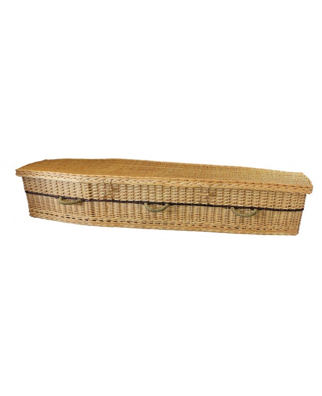Six-Point Adult Willow Coffin for adults