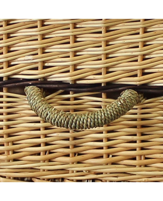 Six-Point Adult Willow Coffin for human burial