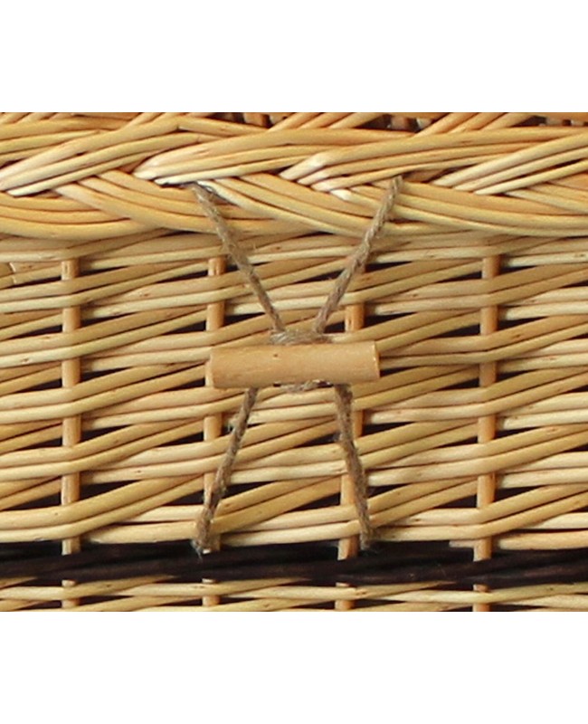 Six-Point Adult Willow Coffin for natural burial