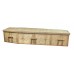 Six-Point Adult Bamboo Coffin - Unassembled - 6' 5" - Ground Shipping Included