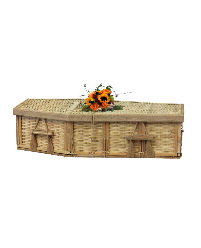 Six-Point Infant Bamboo Coffin