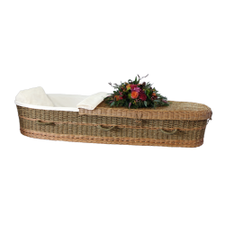 24" - 48" Infant Woven Seagrass Caskets - Includes Personalized Bamboo Plaque - Ground Shipping Included