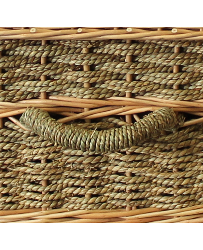24" Infant Woven Seagrass Caskets - Includes Personalized Bamboo Plaque - Ground Shipping Included