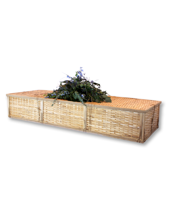 Simple Bamboo Coffin - Includes Personalized Bamboo Plaque - Ground Shipping Included Simple Bamboo Coffin - Includes Personalized Bamboo Plaque - Ground Shipping Included