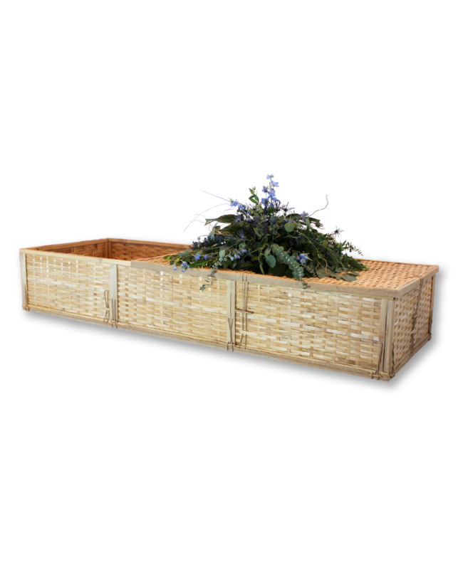 Simple Bamboo Coffin - Includes Personalized Bamboo Plaque - Ground Shipping Included Simple Bamboo Coffin - Includes Personalized Bamboo Plaque - Ground Shipping Included