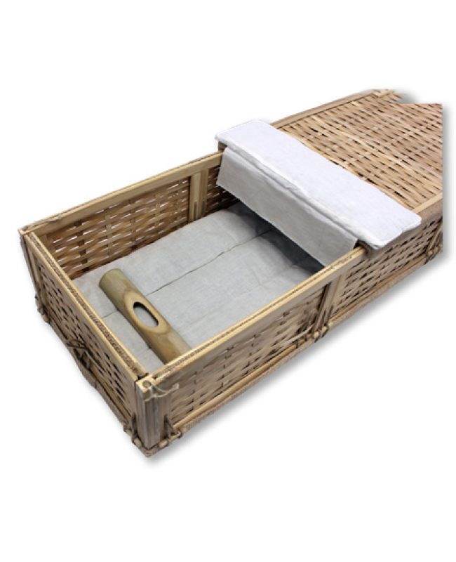 Biodegradable Simple Bamboo Coffin