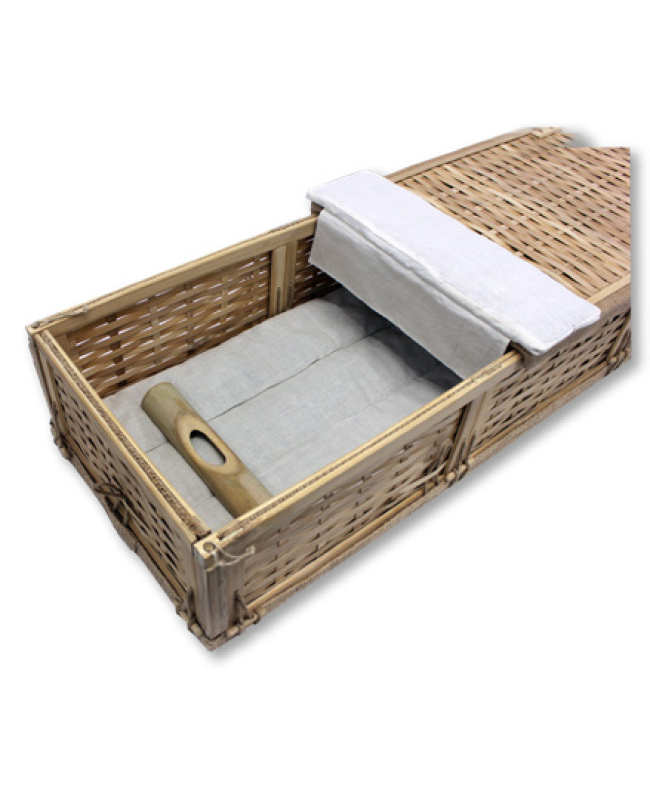Simple Bamboo Coffin - Includes Personalized Bamboo Plaque - Ground Shipping Included Simple Bamboo Coffin - Includes Personalized Bamboo Plaque - Ground Shipping Included