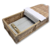 Simple Bamboo Burial or Cremation Container - Includes Personalized Bamboo Plaque - Ground Shipping Included
