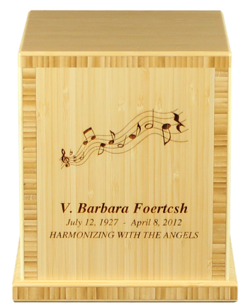 Traditional Bamboo Biodegradable Cremation Urn