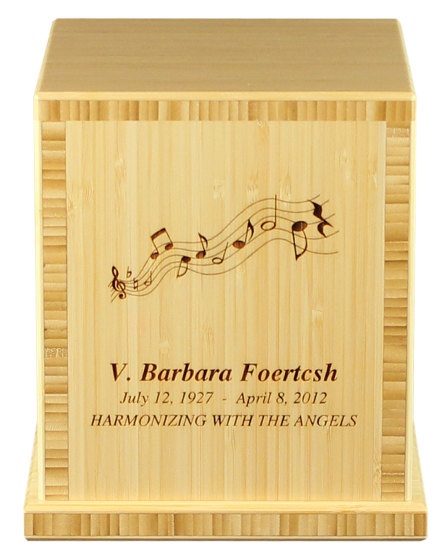 Traditional Bamboo Biodegradable Cremation Urn