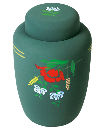 Cornstarch Earth Urn-Meadow