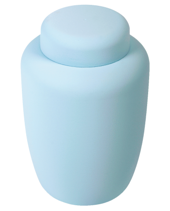Cornstarch Earth Urn-Pale Blue