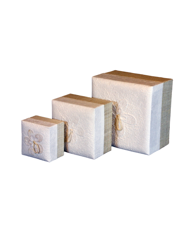 White Hemp 3pack Embrace Earth Urn for pet