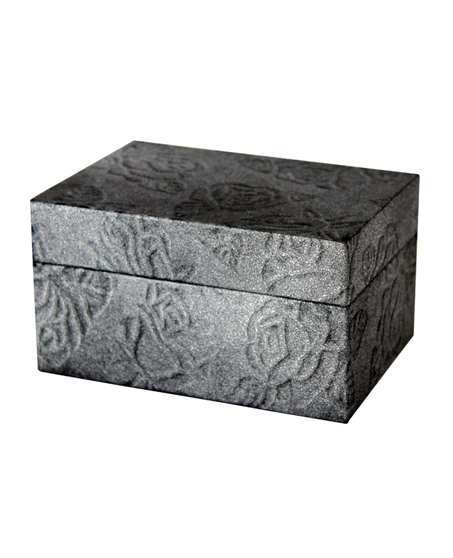 Handmade Metallic Black Pet Memory Chest Box
