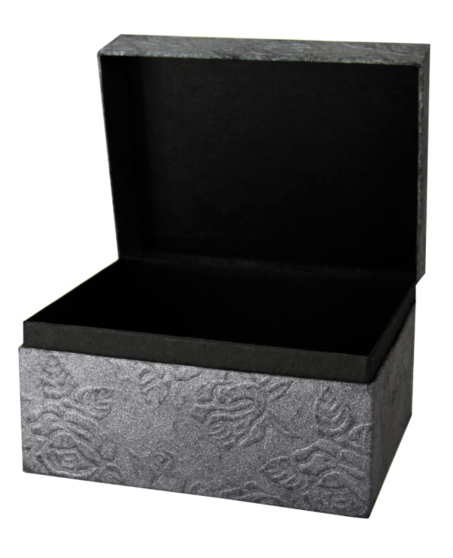 Memory Chest - Embossed Metallic Black