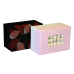 Floral Bouquet and Autumn Leaves Memory Chest Urn