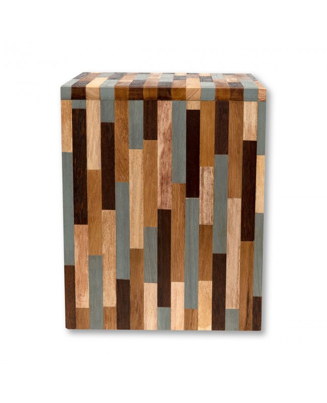 Biodegradable repurposed wood Urn