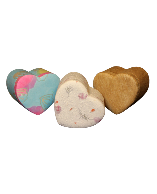 Wood Grain heart Unity Urns for pets