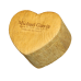 Wood Grain Heart Biodegradable Urn
