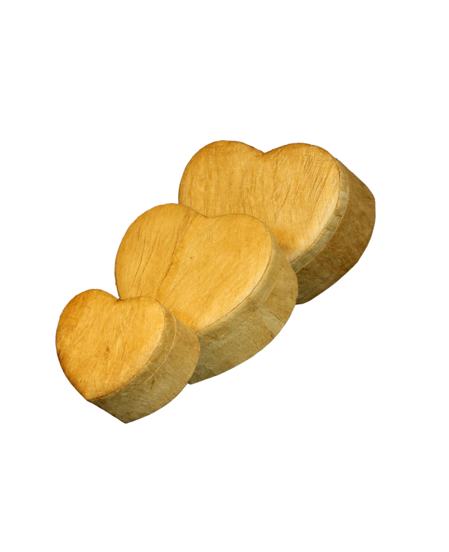 Wood Grain Unity Urn heart shape