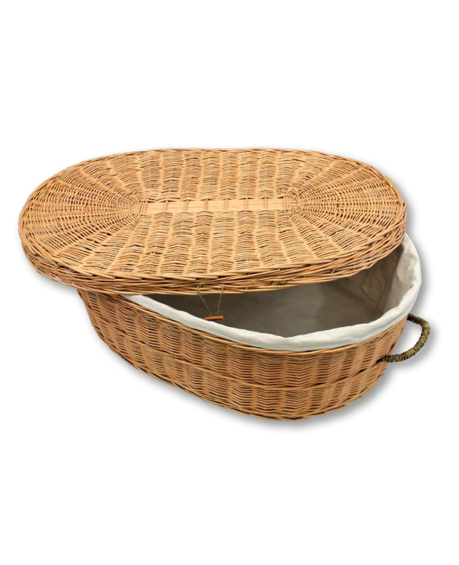 Pet Willow Casket - Includes Personalized Bamboo Plaque