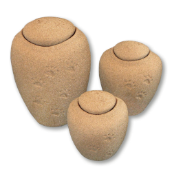 Oceane Sand with Paw Prints Urns