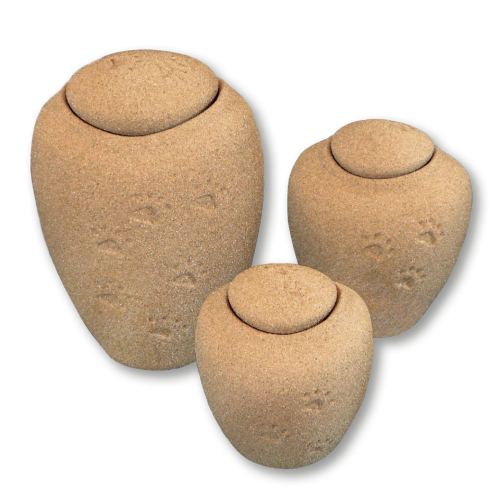 Oceane Sand with Paw Prints Urns