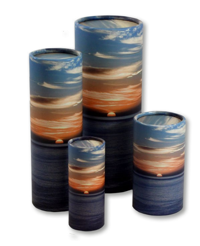 Ocean Sunset Scattering Tubes