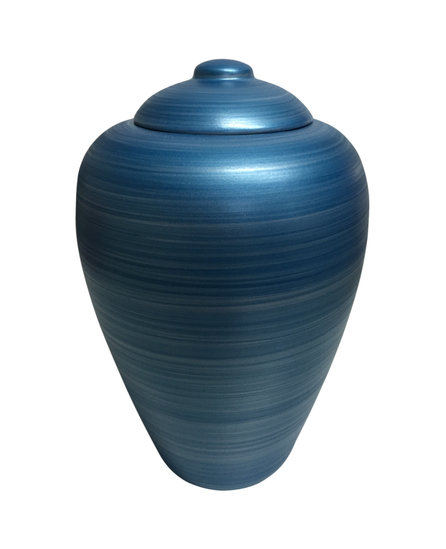 Classic Blue Sand & Gelatin Urn