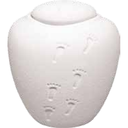 Oceane Quartz White Mini Cremation Urn