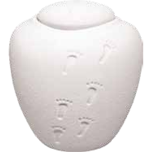 Oceane Quartz White Mini Cremation Urn