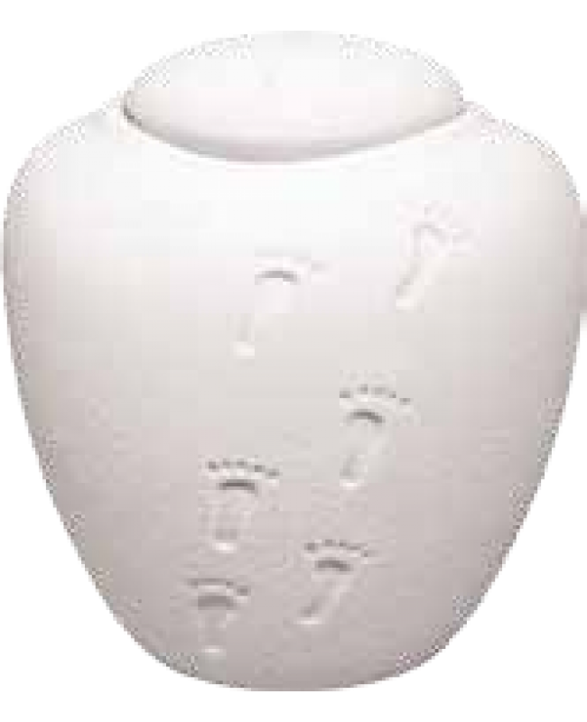 Oceane Quartz White Mini Cremation Urn