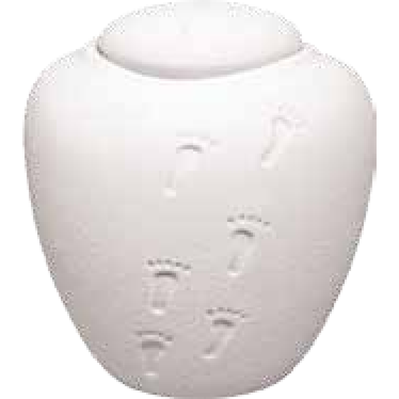Oceane Quartz White Mini Cremation Urn