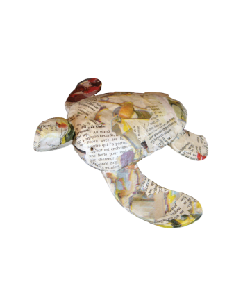 Paper Turtle Recycled Mini Newspaper - Water