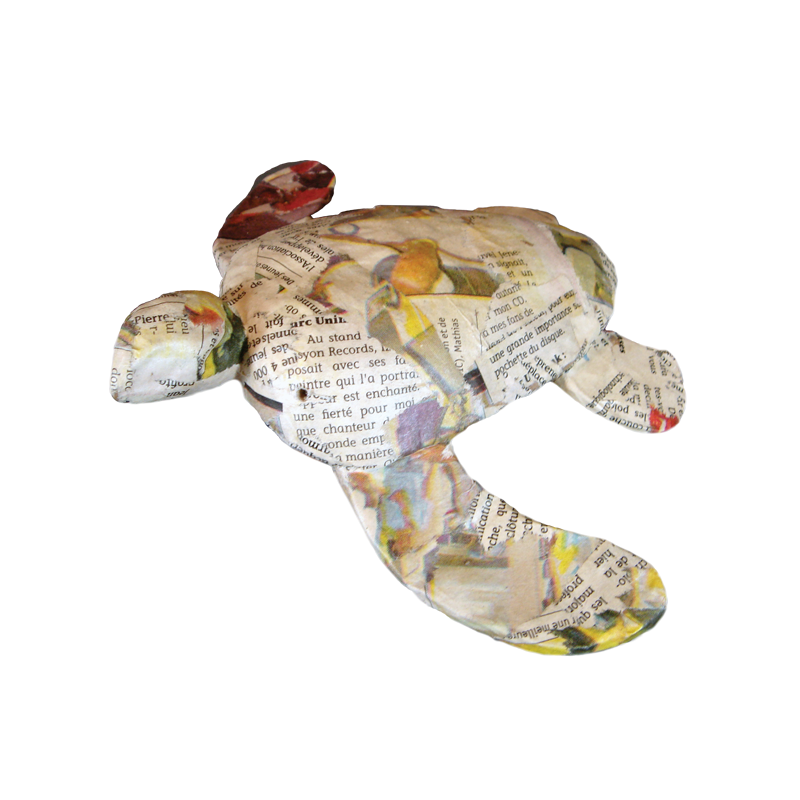Pet Paper Turtle Recycled Mini Newspaper - Water