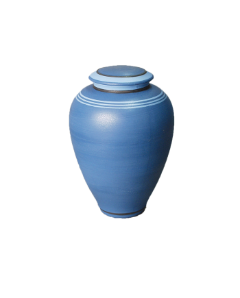 Spirit I - Classic Vase Sky Blue Biodegradable Urn (Adult)