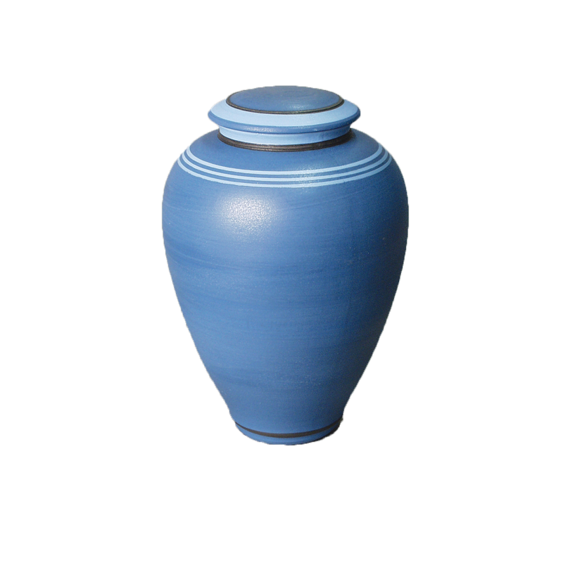 Spirit I - Classic Vase Sky Blue Biodegradable Urn (Adult)