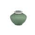 Nature II - Green Porcelain Broad Vase w/White Detail (Adult) Nature II - Green Porcelain Broad Vase w/White Detail (Adult)