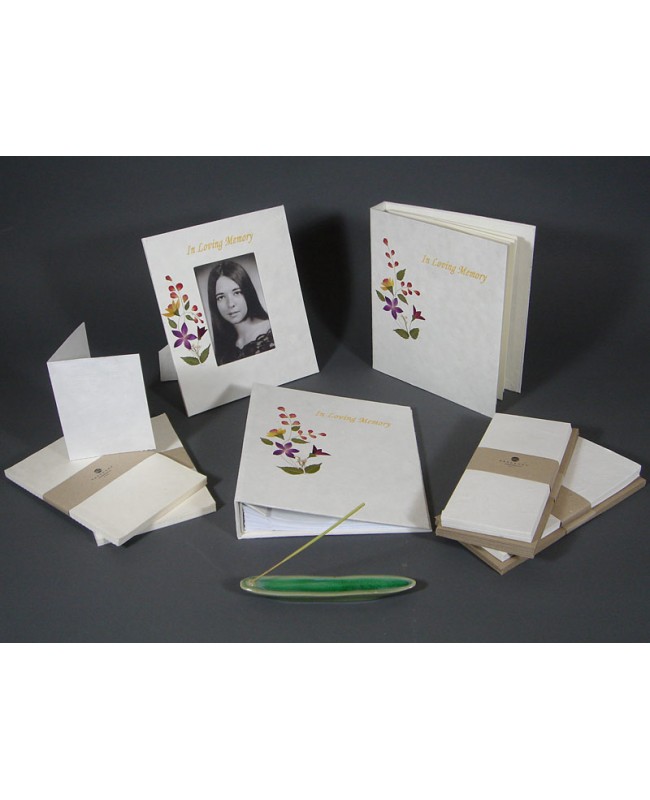 Floral Memorial Stationery Set