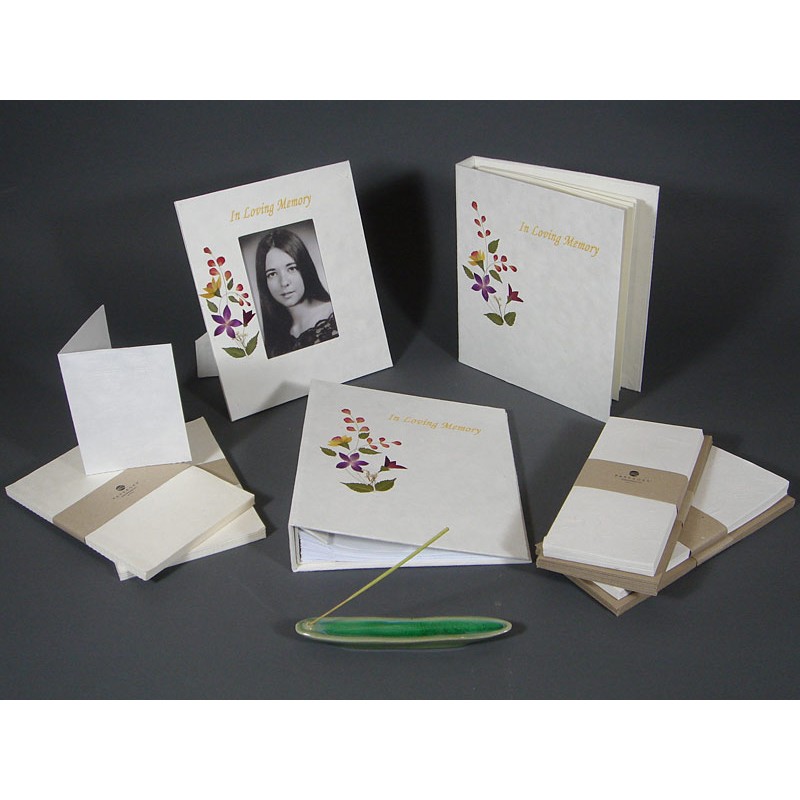 Floral Memorial Stationery Set