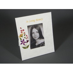 Floral Photo Album, Cremation Memorial