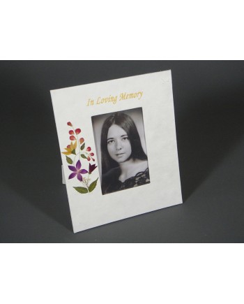 Floral Photo Album, Cremation  Memorial