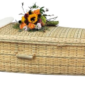 Bamboo Adult Casket – Includes Personalized Bamboo Plaque – Ground Shipping Included